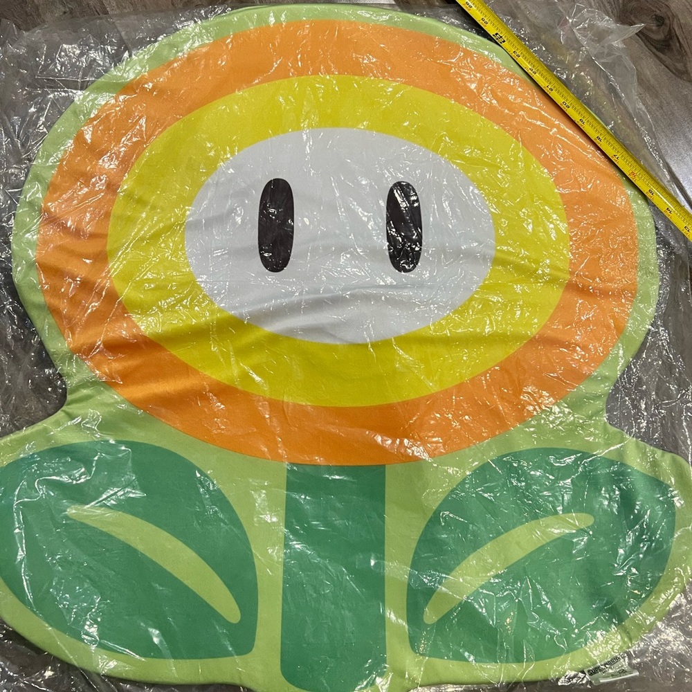 Mario Fire Flower cushion rug (BNWT) purchased in Japan